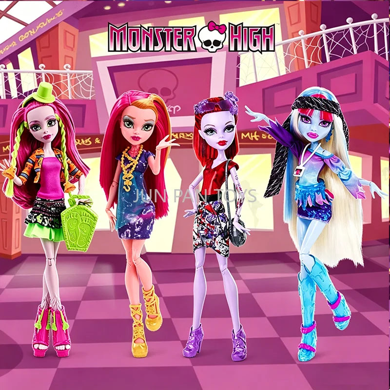 Original Monster High Fest Scary Sweet Birthday Prom Party Secrets Garden Wednesday Addams Collectible Fashion Doll Kid Gift Toy