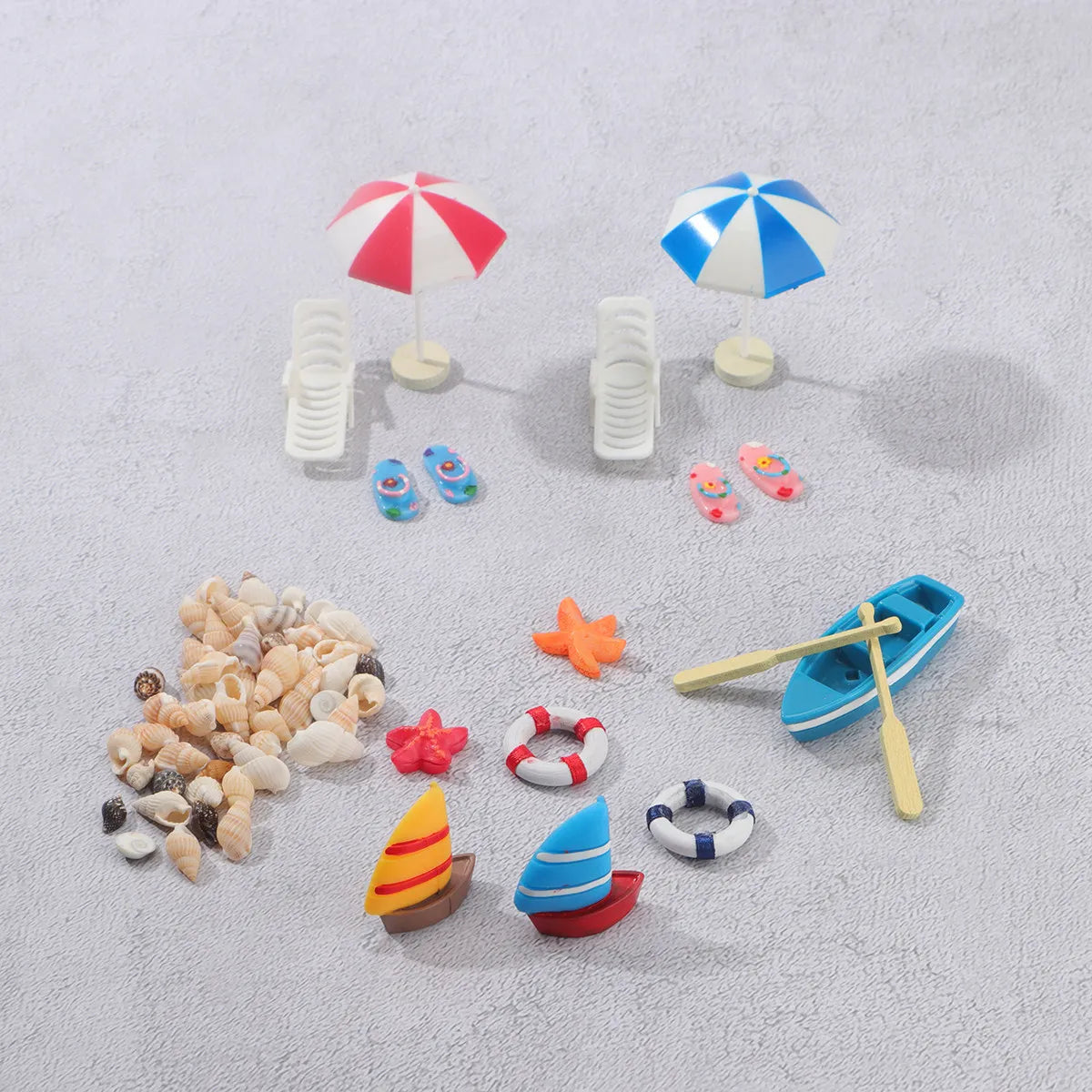 Mini Beach Chairs Ornaments Sandbox Accessories House Decoration Fairy Garden Ocean