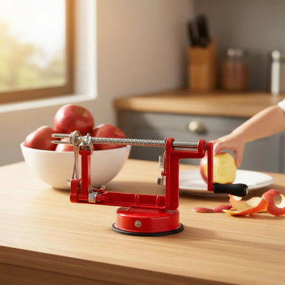 Apple Peeling Tool Cutter Corer Multi Function 3 in 1 Apple Peeling Tool Food Prep Gear Hand Crank Kitchen Tool Easy to Use