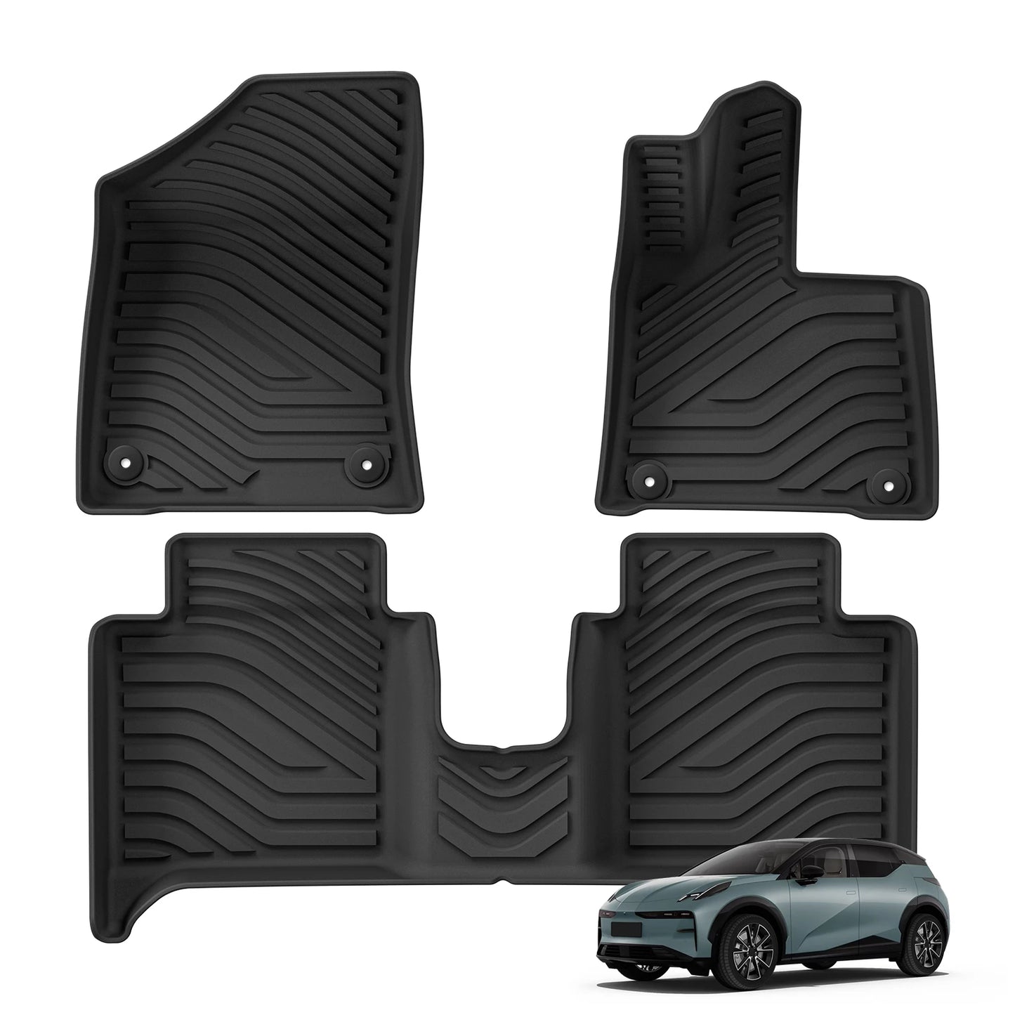 for ZEEKR X 2023-2024 Car Floor Mats Protective Mat Auto Accessories Foot Pad Cargo Liner Trunk Mat Only Fit Right Hand Drive