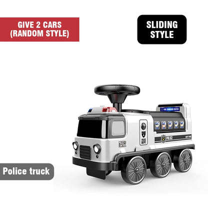 Chidlren Electric Car Kids Ride On Vehicles Cars Toy Fire Police Space Car Parking Stroller Toy Birthday Gifts for Boys Girls