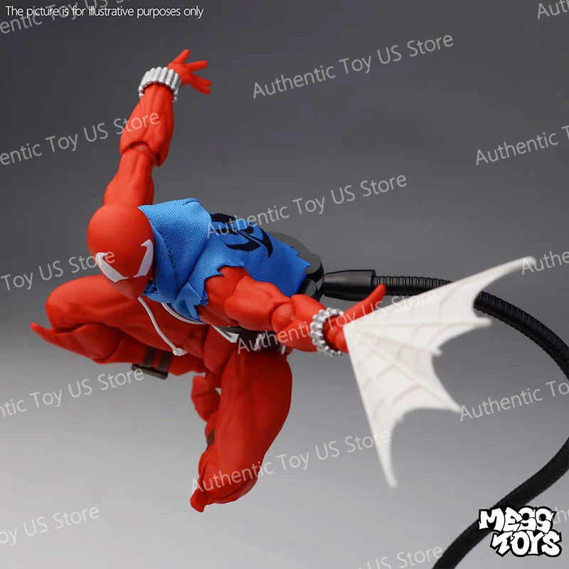 Original Mess Toys Scarlet Hero Scarlet Spiderman Messtoys Spider Man Anime Action Figure Figurine Statue Model Gifts Kids Toys