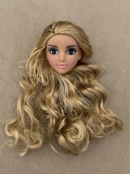 1/6 Vintage Doll Heads Mermaid Racer Super Model Princess For 30cm Solid Male Female Children Playing Birthday Gifts