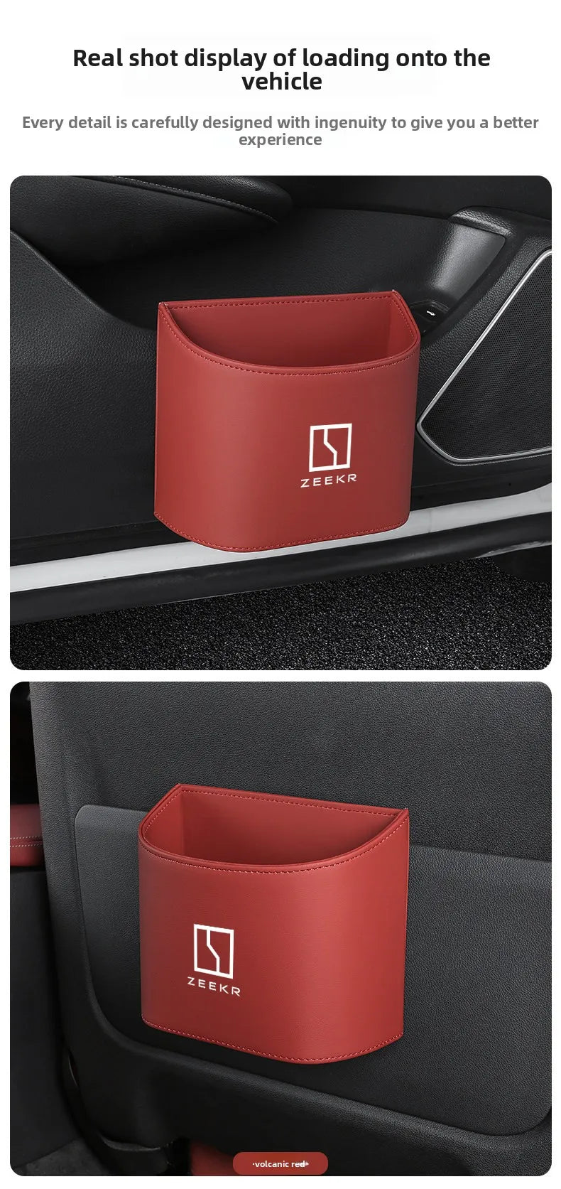 Suitable for ZEEKR 007gt 7X Zeekr 001 009 mix zeekr 9x car garbage bin storage box, car door water cup holder