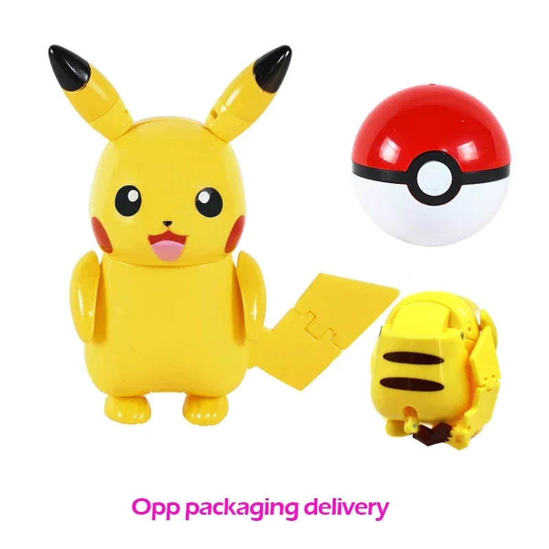 Pokemon Pokeball Figure Pikachu Dragonite Lapras Psyduck Mewtwo Gyarados Solgaleo Lunala Eevee Poke Ball Toy Kids Birthday Gift