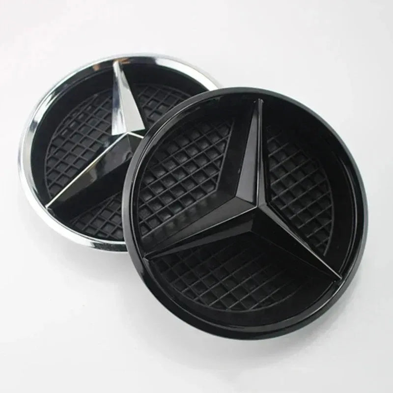 For Mercedes Benz 3D Car Grill Emblem Star Badge Front Grill Logo W204 W205 W213 X253 A B C E S CLA GLB GLC GLE GLS Accessories1