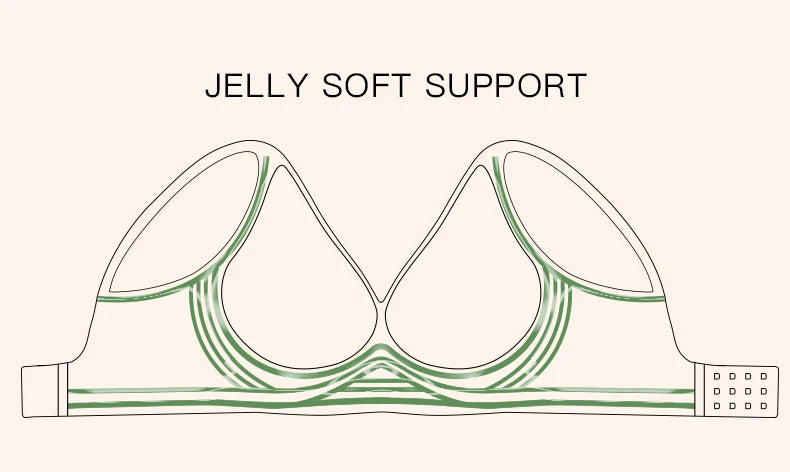 SUJIIN Plus Size Seamless Bra Sets for Women 2025 Push Up Wireless Minimizer Bras Lady Anti-sagging Bralettes for Large Breasts