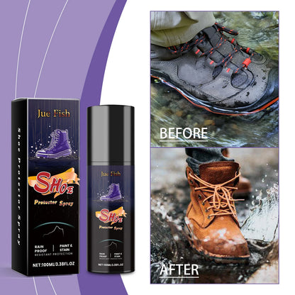 100ML Shoe Protector Spray Cleaning Dirts Lasting Rainproof Waterproof Stain Repellent Footwear Spray for Suede Canvas Sneakers