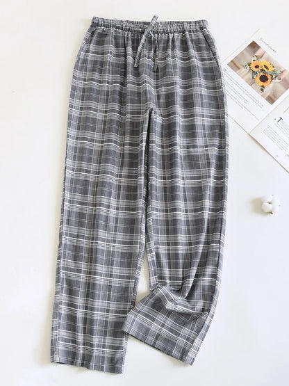 Men's Loose Fit Cotton Flannel Spwear Long Pants Home Leisure Comfortable Warm Outerwear Autumn Winter Spring Cotton Velve...