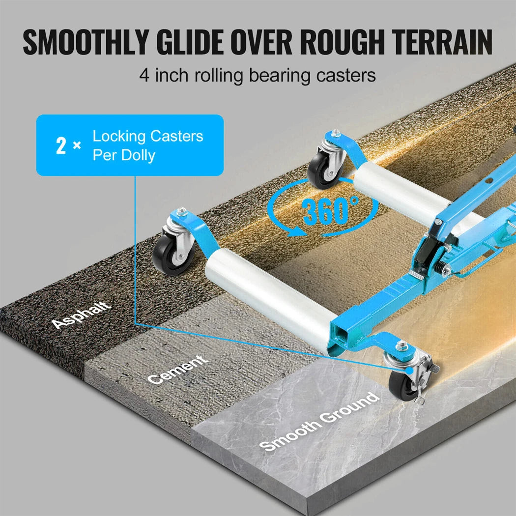 PORIYA Ratcheting Wheel Dolly 750kg Auto Truck Vehicle Moving Lift Jack Car Skate