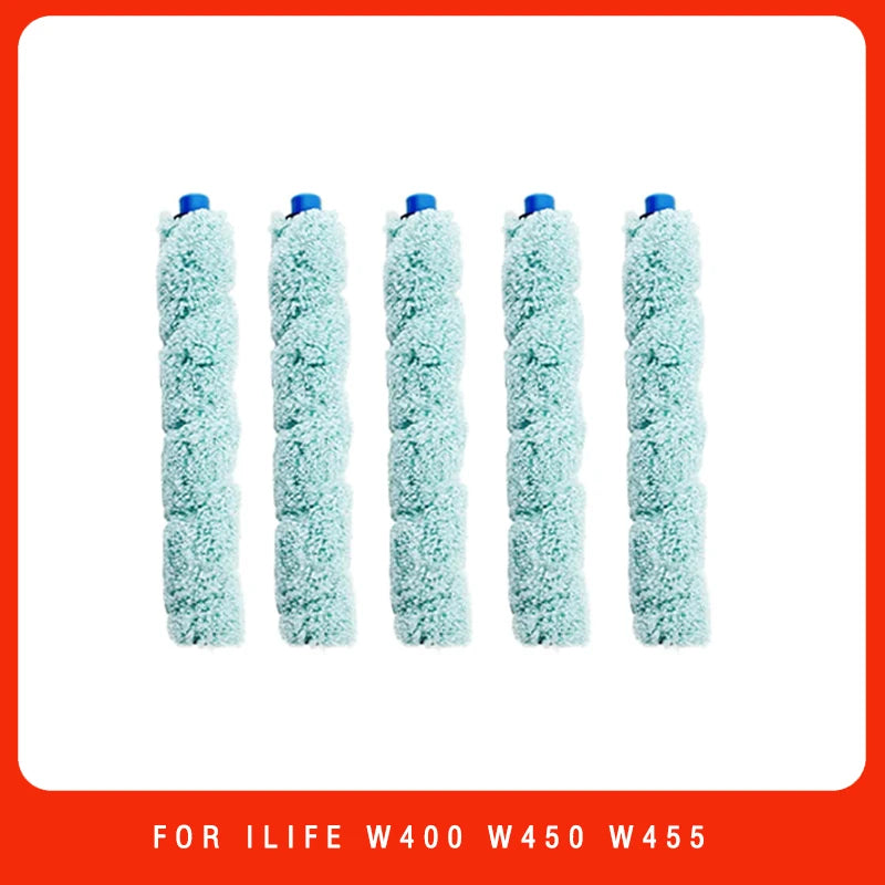 Soft Main Roller Brush for ILIFE Shinebot W400 W450 W455 Floor Washing Robot for Medion MD 18379/18999 Replacement Pats