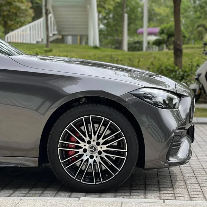 Premium Ultra Gloss Candy Metallic Charcoal Grey Vinyl Car Wrap Film Roll with Air Release Self Adhesive Decal