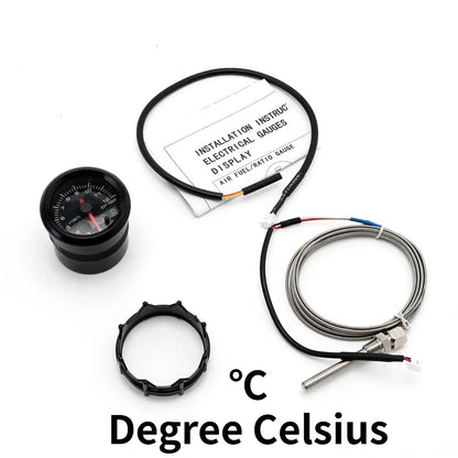 Dofi 2" 52mm 7 Colors LED Dual Display Boost Water Oil Temp Oil Pressure Voltmeter Air Fuel Ratio EGT Tachometer Car Gauge