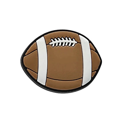 1PCS Sports Ball Shoe Charms Soccer Basketball Baseball Decoration Pins Trendy Shoe Accessories for Teens Boys Sports Fans Gifts