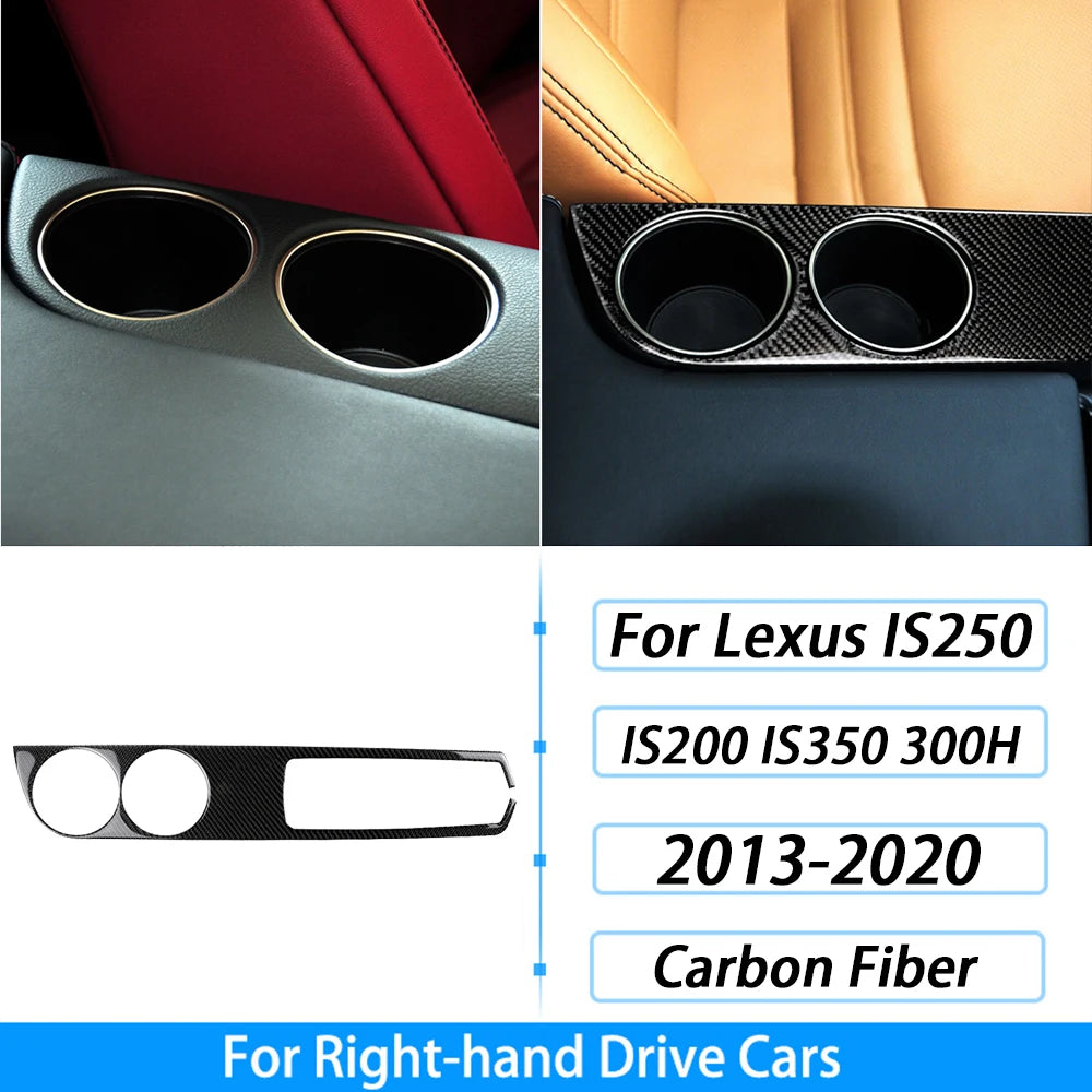For Lexus IS250 IS350 300H 2013-2019 Carbon Fiber Gear Shift Air Outlet CD AC Window Lift Set Car Interior Accessories Sticker