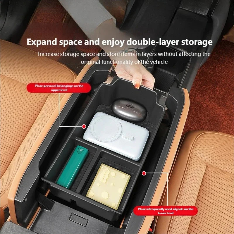 For Chery iCAR V27 2026 Silicone Central Control Lower Storage Box Interior Storage Privacy Box Modification Accessories