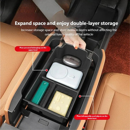 For Chery iCAR V27 2026 Silicone Central Control Lower Storage Box Interior Storage Privacy Box Modification Accessories