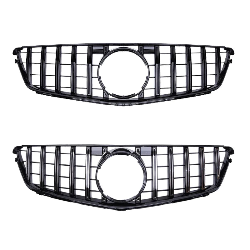 Front Bumper Grille For Mercedes Benz C W204 Sport Racing Grill AMG GT 2007 2008 2009 2010 2011 2012 2013 2014 Facelift