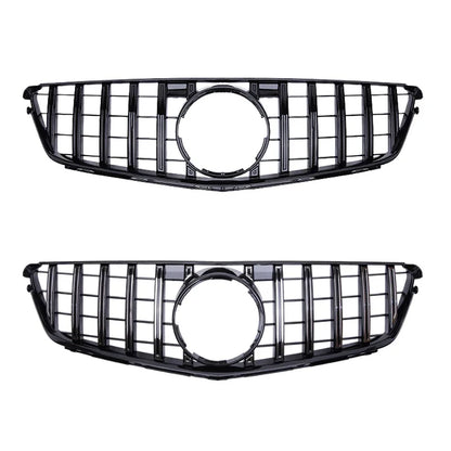 Front Bumper Grille For Mercedes Benz C W204 Sport Racing Grill AMG GT 2007 2008 2009 2010 2011 2012 2013 2014 Facelift