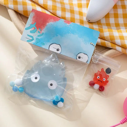Fire Water Figure Squeeze Toy Funny Fire Slow Rebound Toys Stress Relief Toy 3.9inch Spit Bubble Fire 3D Sensory Toy Gifts