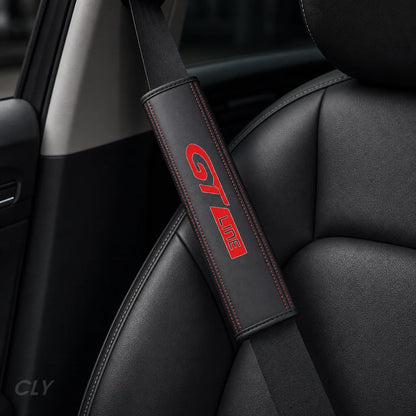 1PCS Car Seat Belt Cover Protector Accessories For Peugeot GT GTline 3008 308 T9 208 508 2008 Rifter 5008 207 206 408 108 4008