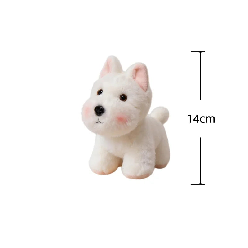 Dog Series Plush Toy Doberman Pinscher Schnauzer Bulldog Labrador Stuffed Doll Desktop Decorative Toys Adorably Birthday Gifts