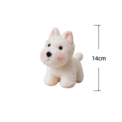 Dog Series Plush Toy Doberman Pinscher Schnauzer Bulldog Labrador Stuffed Doll Desktop Decorative Toys Adorably Birthday Gifts