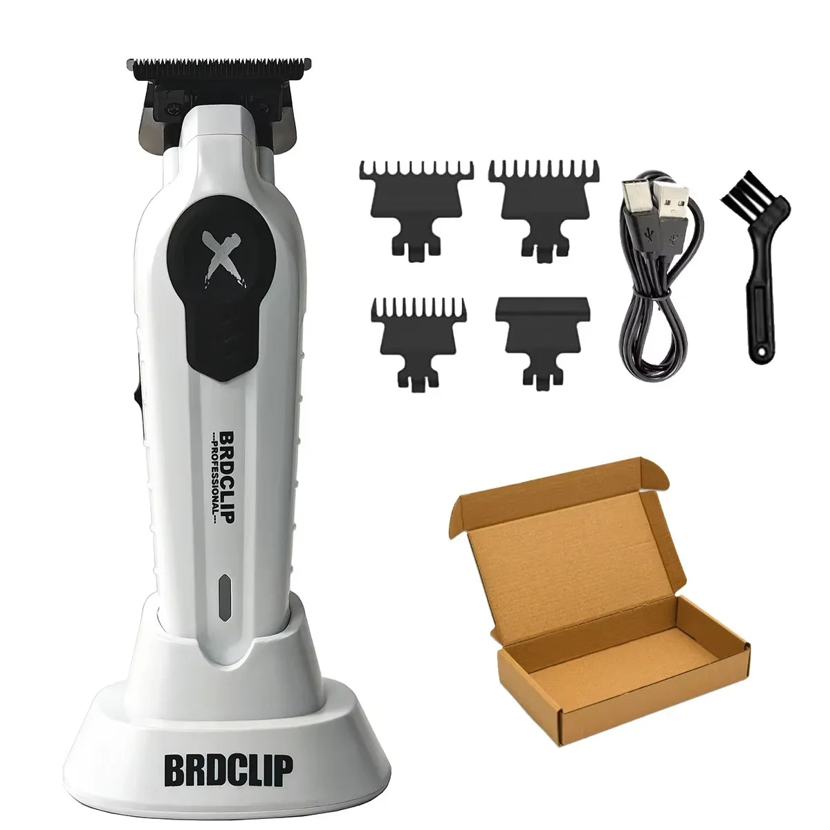 New 2026 BRDCLIP FA1T Green Professional Hair Trimmer Barber Carving Gradient Finish Machine Electric Clipper with Charger Stand