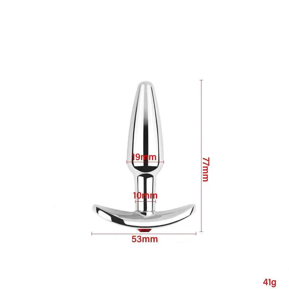 Lake Blue Gem Silver Metal Anal Plug Set by Dream Vibe Anal Trainer Kit Prostate Sex Toy Unisex Couple Backdoor Intimate Gift