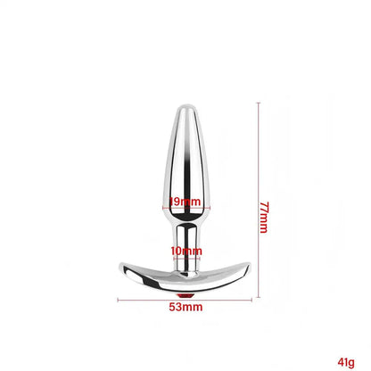 Lake Blue Gem Silver Metal Anal Plug Set by Dream Vibe Anal Trainer Kit Prostate Sex Toy Unisex Couple Backdoor Intimate Gift