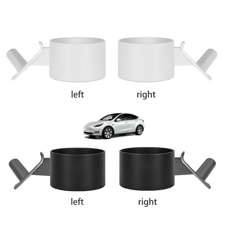 Cup Holder Adapter Tesla Model 3 Tesla Model Y Accessories Car Door Cup Holder Bottles Expander Organizer with Silicone Coaster