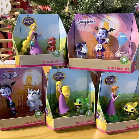 Cartoon Rapunzel Vampire Chameleon Model Toys Bullyland Desktop Decor Collection Ornaments Cartoon Characters Dolls Kid Gift