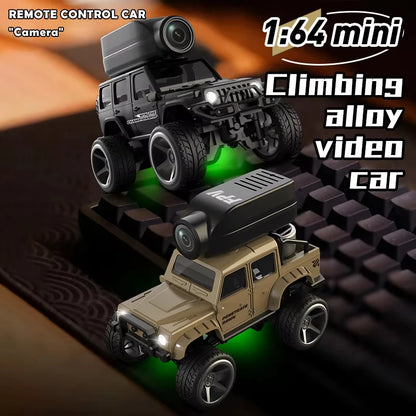 1:64 Mini RC Car 2.4G FPV HD Camera Drift Remote Control WiFi APP High-Speed Racing Stunt Cars Toy Gift for Kids Adults