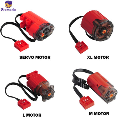 MOC Enhanced Red Diamond Mould King M/XL/L/Servo Motor Building Blocks Power Remote Control PF Functions 8883 8882 88003 88004