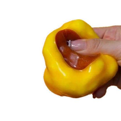 Caramel Pudding Shape Squeeze Toy Slow Rising Soft Pudding Balls Stress Relief Sensory Squeeze Toy Gifts For Children and Adults