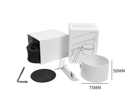Cup Holder Adapter Tesla Model 3 Tesla Model Y Accessories Car Door Cup Holder Bottles Expander Organizer with Silicone Coaster