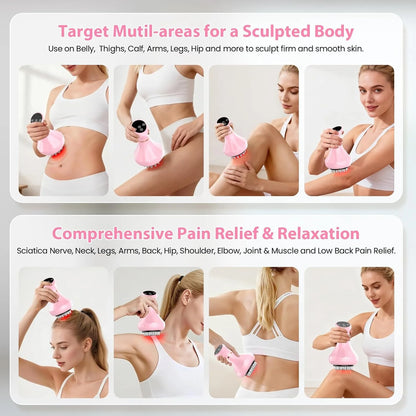 Body Massager Electric Meridian Brush 9 Level Shaping Reduce Stretch Marks Cellulit Relax Muscle Massage Tool Home Use for Women