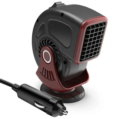 360°Rotate Protable Car Heater for Car Glasses Fogged Demister Defroster 12V 200W Dual Modes Winter Warmer Summer Cooling Fan