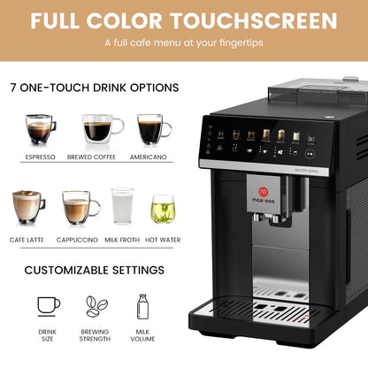 Mcilpoog M3 Automatic Espresso Machine ，Built-In Milk Frother & Tank, 7 Coffee Varieties, Shipping from Australian