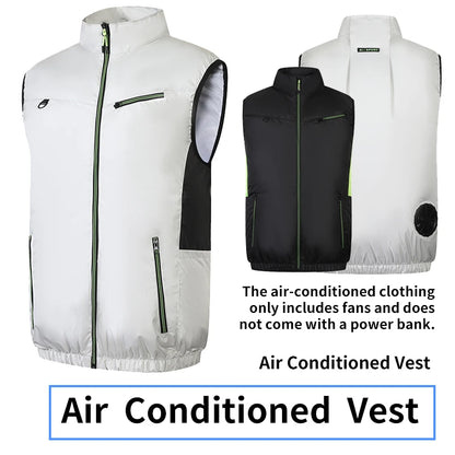 Smart Cooling Air-Conditioned Workwear with Three Adjustable Fan Speeds, Suitable for High-Temperature Outdoor Environments