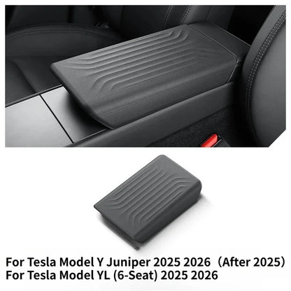 For Tesla Model YL Model Y Juniper 2026 Central Armrest Cover TPE Center Console Lid Protector Box Case Interior Accessories