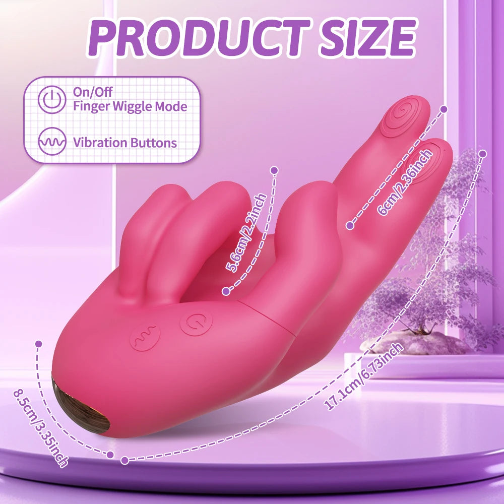 Heating Vibrators Wiggle Finger Vibrator for Women Sex Toys G-Spot Vagina Vibrator Female Masturbator Clitoris Clit Stimulator