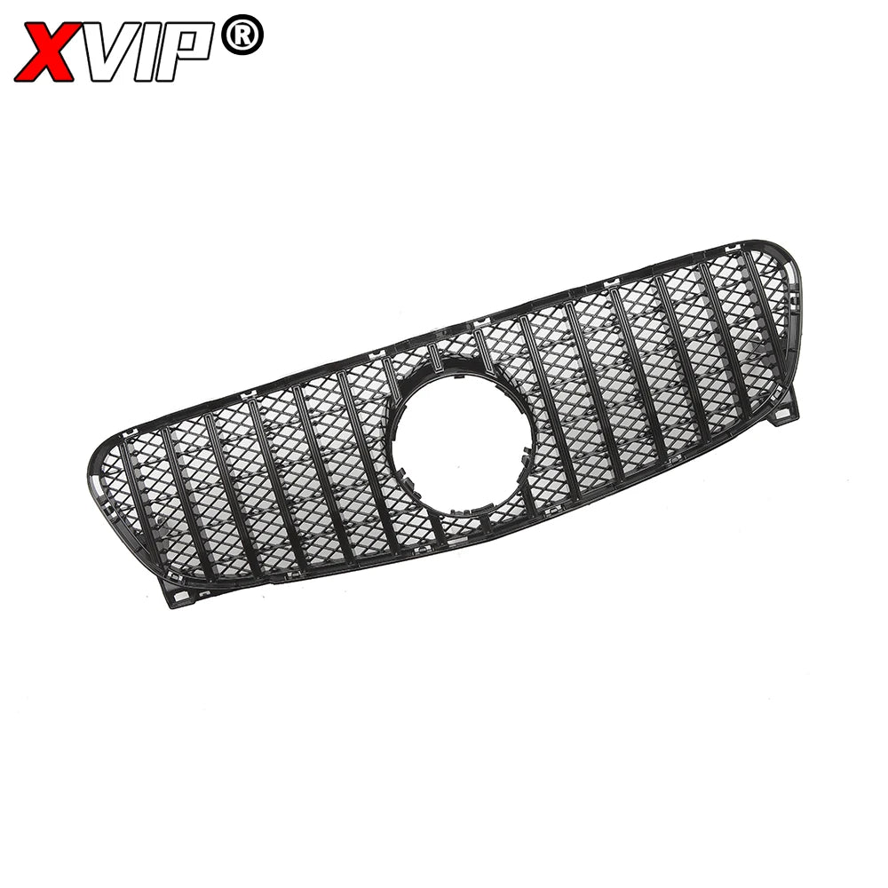 XVIP Chrome Diamonds Style Racing Grille For Mercedes Benz GLA-Class X156 GLA180 GLA200 GLA250 2014-2016 GTR Style Bumper Grille