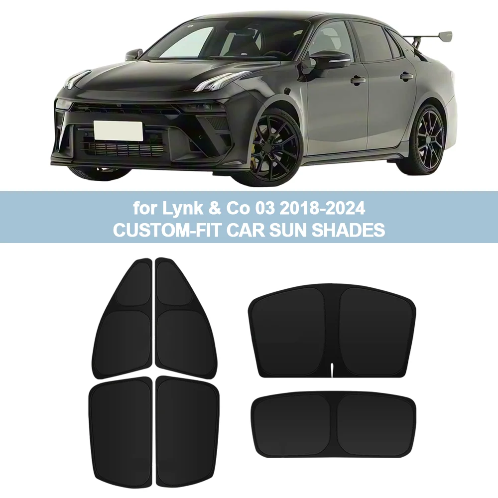 For Lynk & Co 03 2018-2024 Windshield Sun Shade Side Window Shades Cover Sun Visor Shield Privacy Protection Car Accessories
