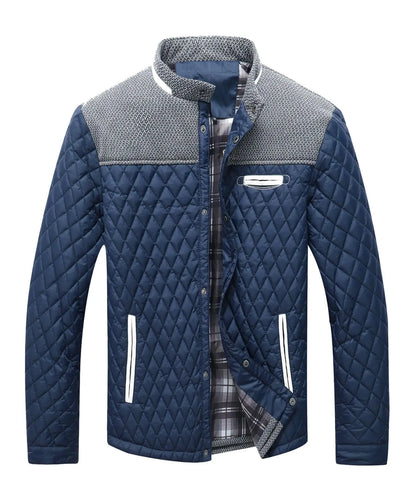 Men's Jackets Casual Coat Diamond Quilted Puffer Down Lightweight Casual Button Down High Quality Overshirt Us Size