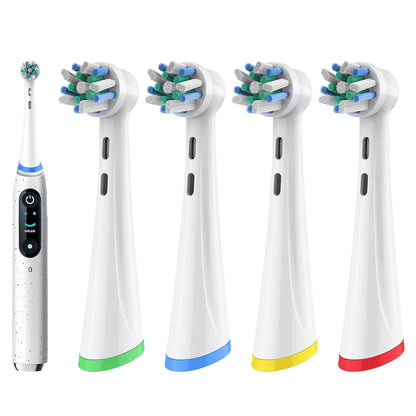 4 8 12 Pcs Rotating Cross Clean Replacement Brush Heads Compatible with Oral B iO 2 3 4 5 6 7 7G 8 9 10 Electric Toothbrush