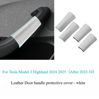 For Tesla Model Y Juniper 2025 White Interior Accessories Center Control Armrest Box Organizer Storage Box Cup Holder New Model3