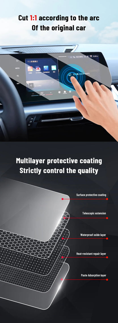 For CHERY TIGGO 4 Pro 2025 Anti-scratch Car Door Center Console Media Dashboard Navigation Car Accessories TPU Protector Film