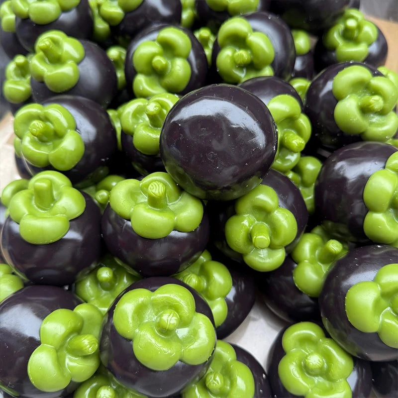 Creative Mangosteen Squishy Fidget Toy Building Block Filling No rebound Squeeze Toy ASMR Sensory Anti Stress Toys for Adults