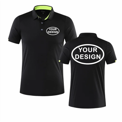 Summer Quick Drying POLO Shirt Logo Custom Printing Embroidery Golf Custom Your Logo Sports T-shirt Top